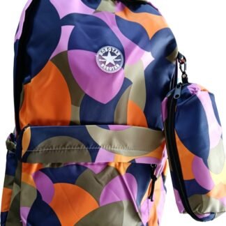 MOCHILA MULTICOLOR ESCOLAR CON ESTUCHERA