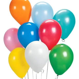 bolsa de 100 globos colores mixtos no. 9