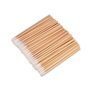HISOPO LARGO DE MADERA PARA MAQUILLAJE