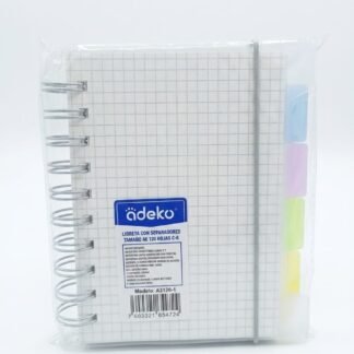 LIBRETA CUADRO CHICO A6 120 HOJAS