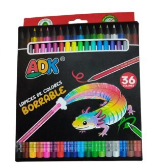 Lápices de Colores Borrables ADK 36 Piezas