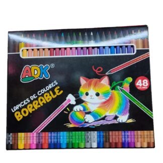 Lápices de Colores Borrables ADK 48 Piezas