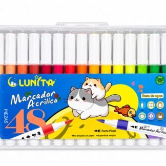 PLUMONES ACRILICOS 48 PZS