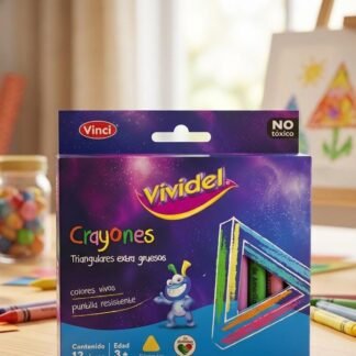 CRAYOLA TRIAUNGULAR EXTRA GRUESOS 12 PZS