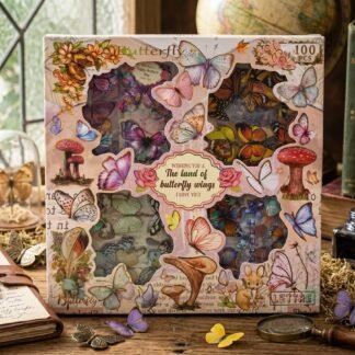 KIT DE 100 PZS DE STICKERS MARIPOSAS