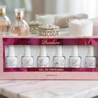 CAJA GAMA GELISH CON 6PZ VARIOS COLORES PANDORA