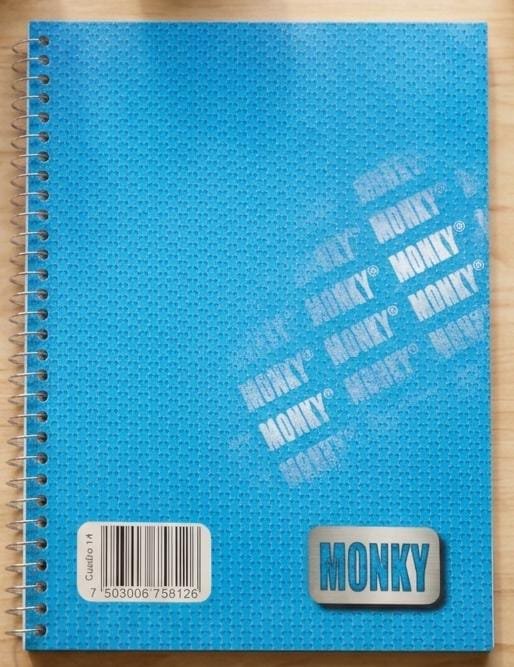CUADERNO PROFESIONAL MONKY CUADRO ALEMAN 100 AHOJAS