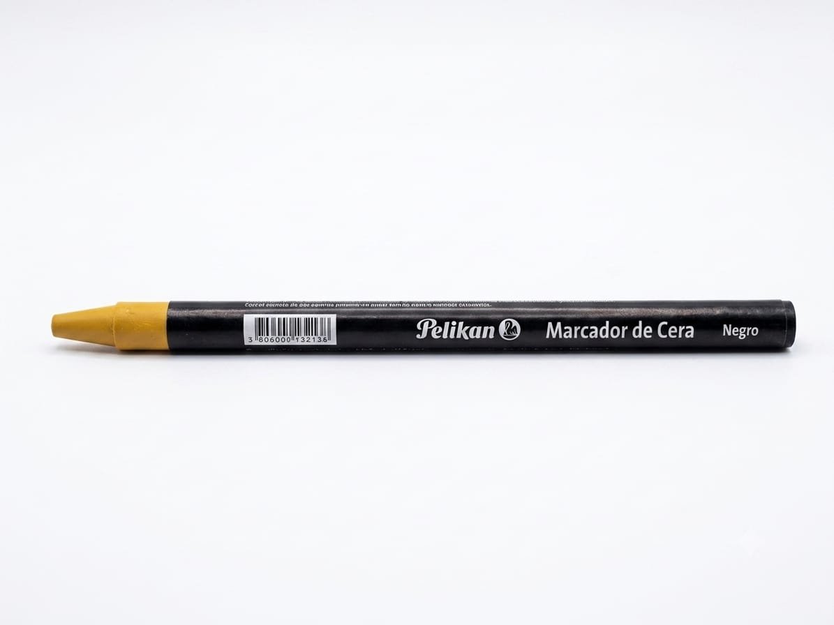 MARCADOR DE CERA PELIKAN NEGRO 1 PZ