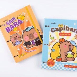 CARPETA CAPIBARA CON ARGOLLAS Y STICKERS