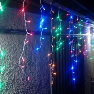CASCADA DE LUCES 100 LEDS 2.5M MULTICOLOR CON FUNCIONES