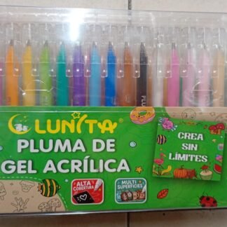 SET PLUMAS DE GEL ACRILICA 36PZ