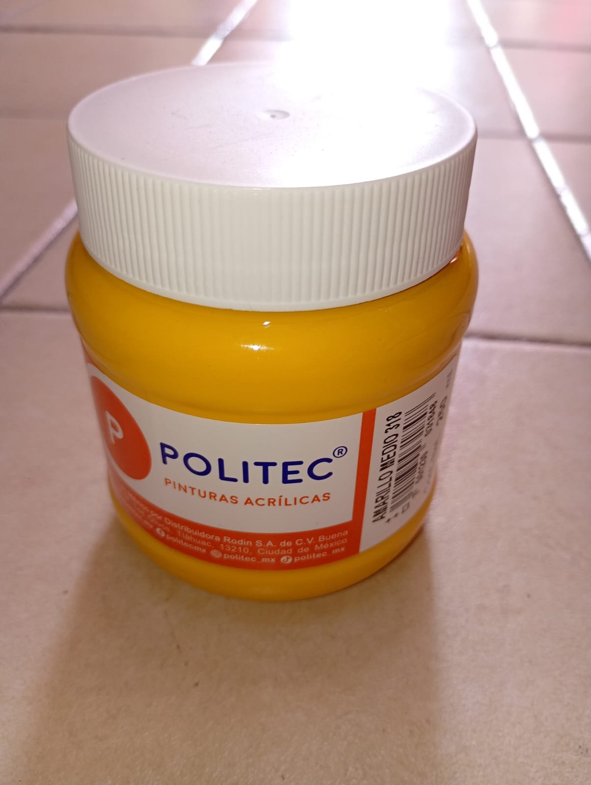PINTURA POLITEC 250 ML AMARILLO