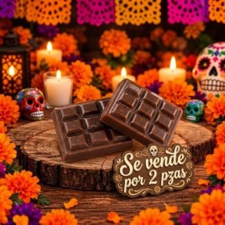 Vela Artesanal Barritas de Chocolate 2 pzs Chica 3.5 x 2.5 cm