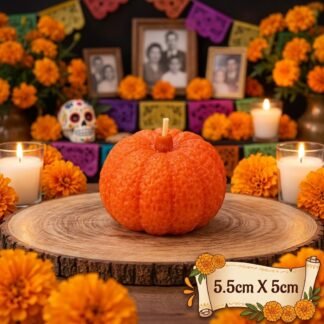 Vela Artesanal Aromática Calabaza Grande 5.5 x 5 cm
